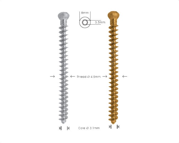 Cancellous Bone Screw Ã˜ 4.5mm Full Thread