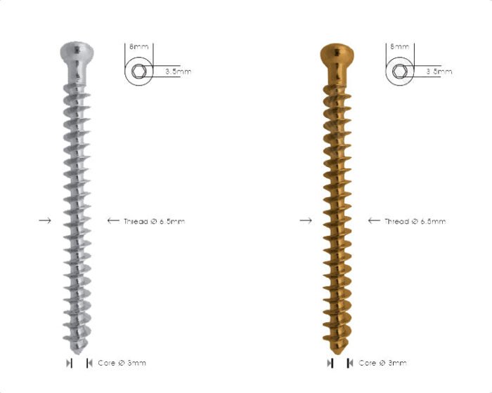 Cancellous Bone Screw Ã˜ 6.5mm, Full Thread