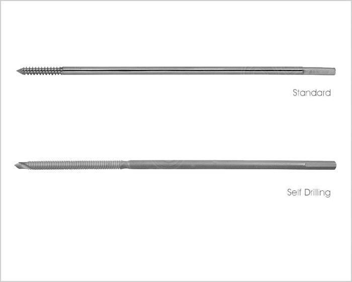 Front Threaded Pin Stainless Steel