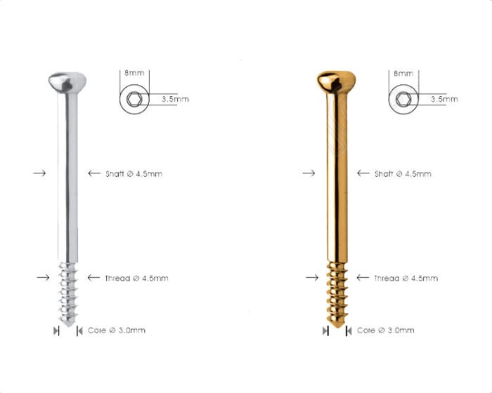 Shaft Screw Stainless Steel Ã˜4.5mm