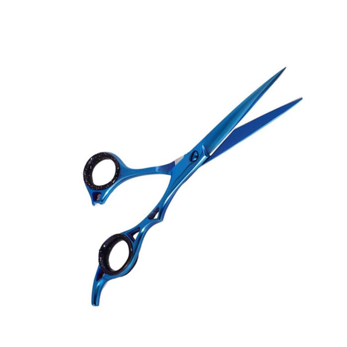 Blue Coated Razor Scissors - Image 2