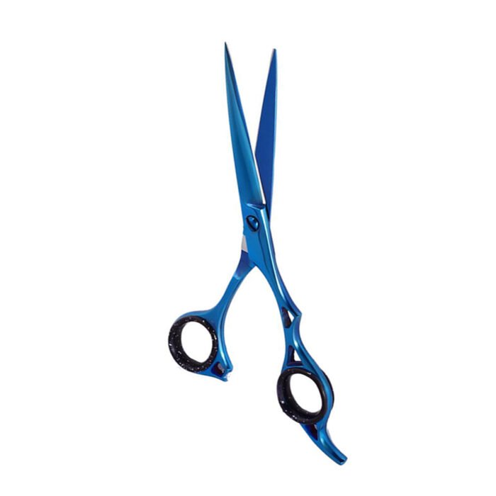 Blue Coated Razor Scissors - Image 3