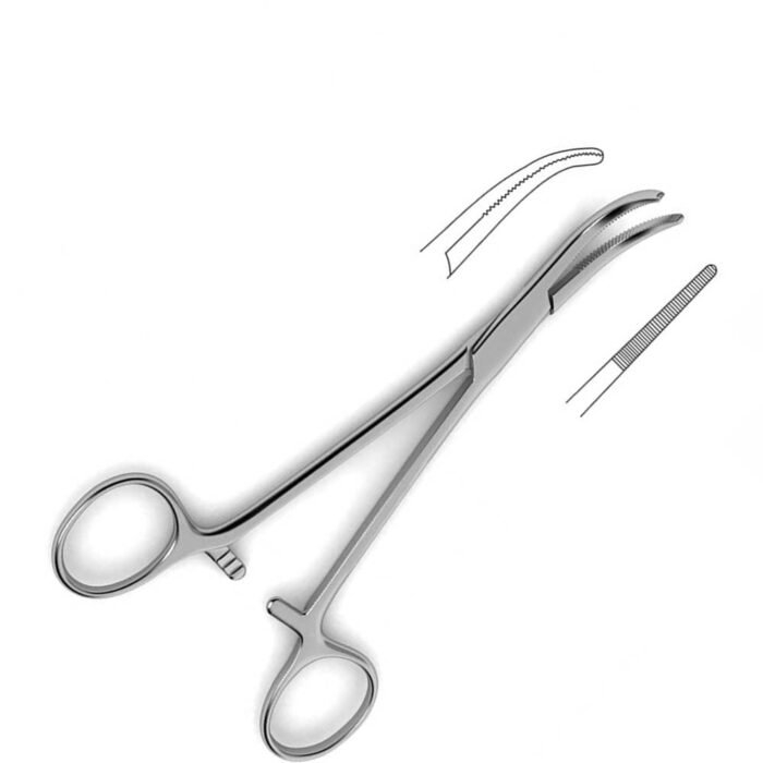 Dandy Scalp Forceps Curved to side - Image 3