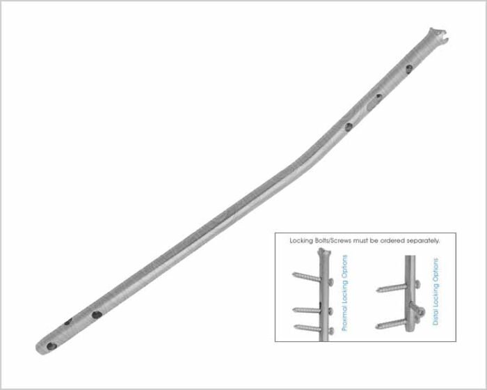 Easy Universal Tibial Nail Long Bend Short Distal Holes