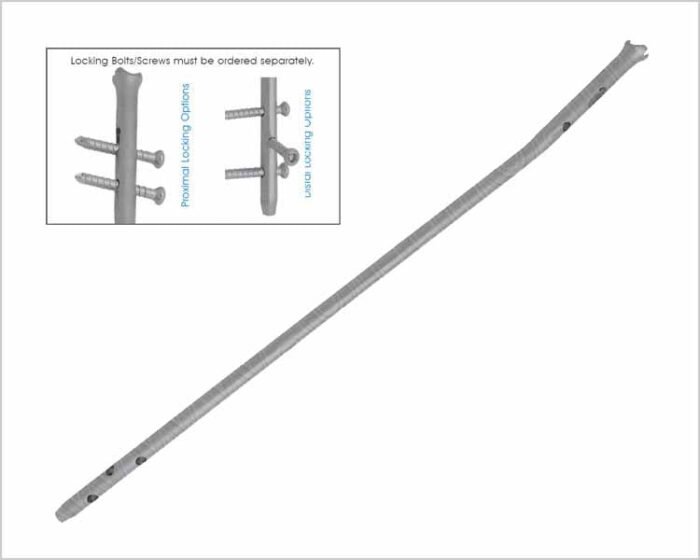Easy Universal Tibial Nail Short Bend Standard Distal Holes