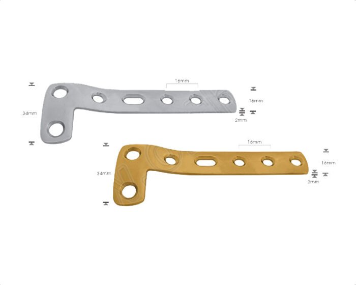 L Buttress Plate Right Left Angled 4.5mm