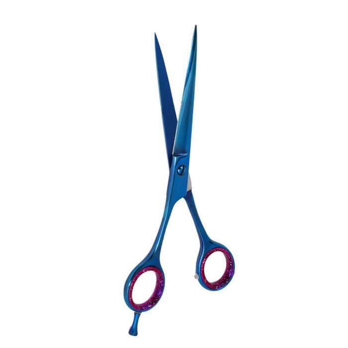 Left Handed Barber Scissors Blue - Image 3