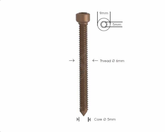 Locking Bolt Ã˜ 6mm Self Tapping