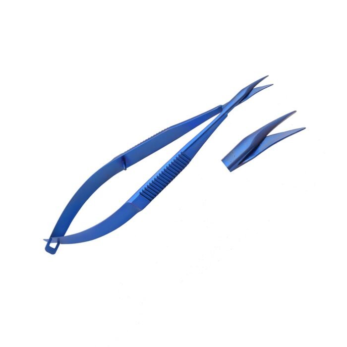 Micro Surgery Titanium Scissors 16cm Curved - Image 2