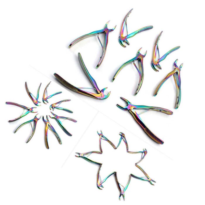 Multi Color Dental Tooth Extracting Forceps - Image 2