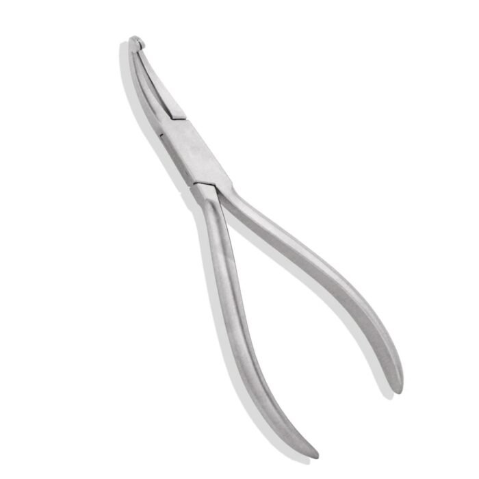 Pliers Flat Serrated Small Curved Tip - Image 2