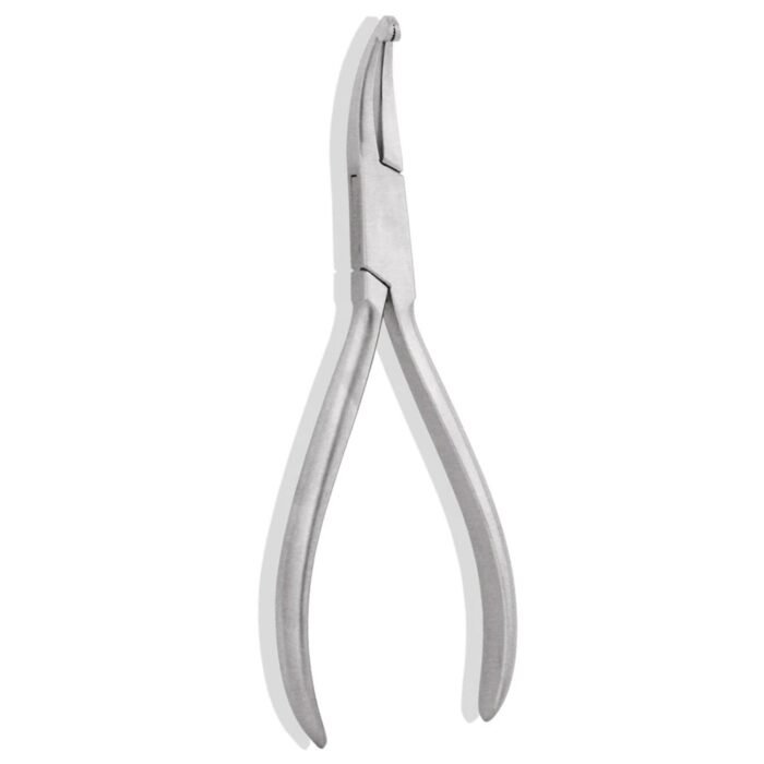 Pliers Flat Serrated Small Curved Tip - Image 3