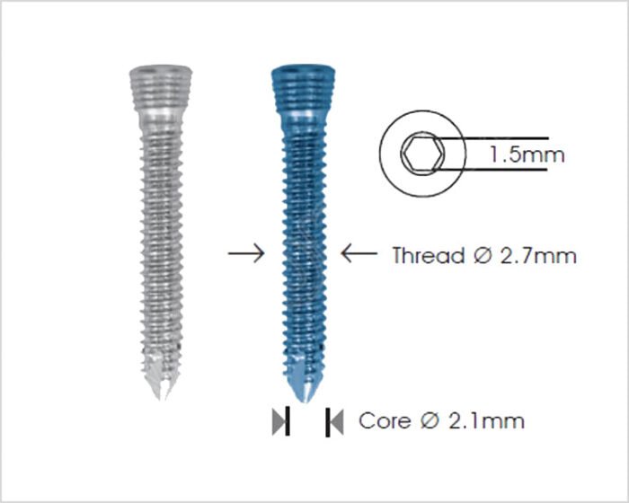 Safety Lock Screw Ã˜2.7mm Self Tapping
